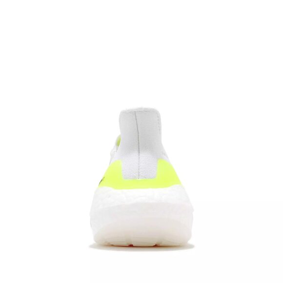 adidas Ultraboost 21 W White Solar Yellow Women Running Jogging Lifestyle FY0401 - Picture 4 of 8